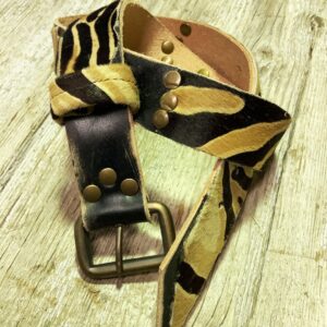 CEINTURE SIBA CUIR MOTIF PANTHERE