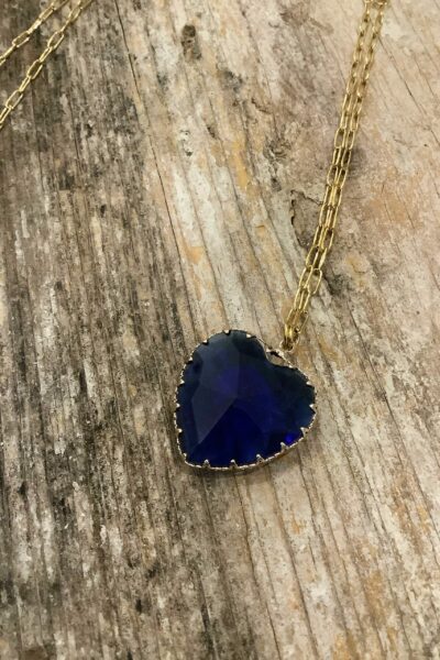 COLLIER CORAZON BLEU