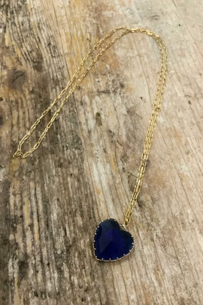 COLLIER CORAZON BLEU