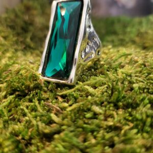 Bague Stone vert 2