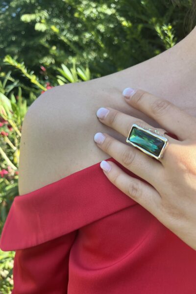 BAGUE STONE VERT