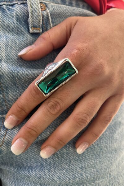 BAGUE STONE VERT