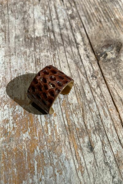 BAGUE ZESTE MARRON