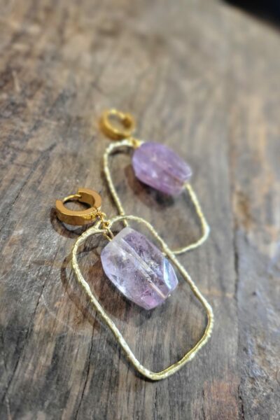 BOUCLES D'OREILLES ETERNITY VIOLET