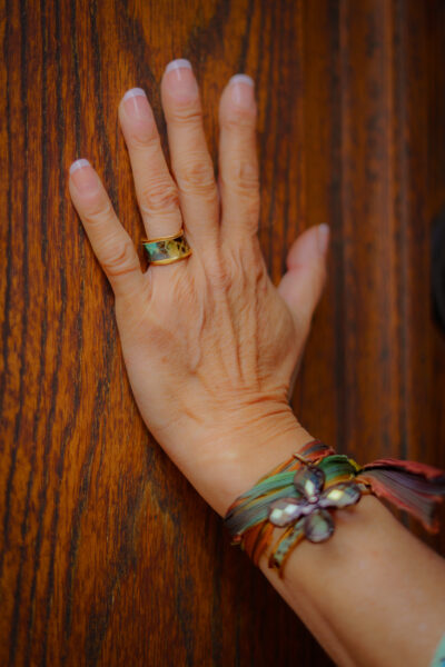BAGUE WILLA DORÉ TURQUOISE