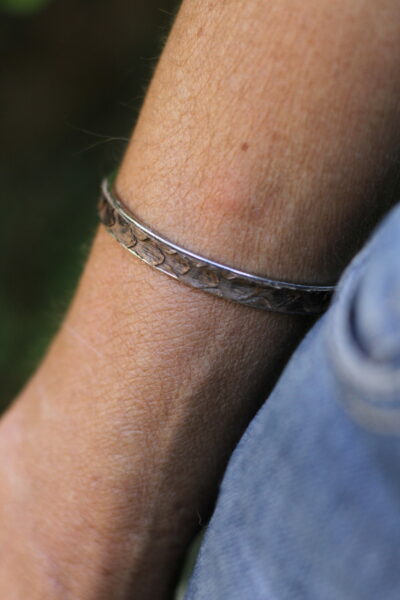 BRACELET BROOKLYN ARGENT MARRON