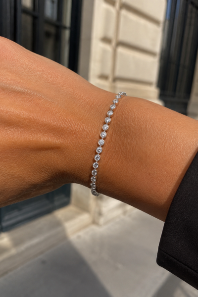 BRACELET TENNIS ARGENT