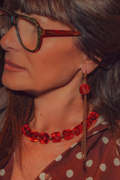 BOUCLES D'OREILLES ANA ORANGÉ