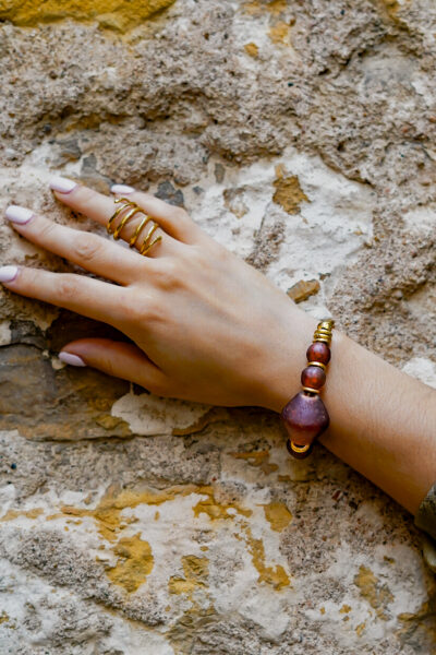 BAGUE TORSADE LAITON