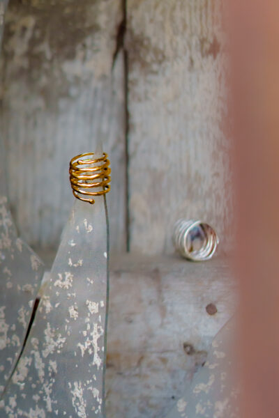 BAGUE TORSADE LAITON