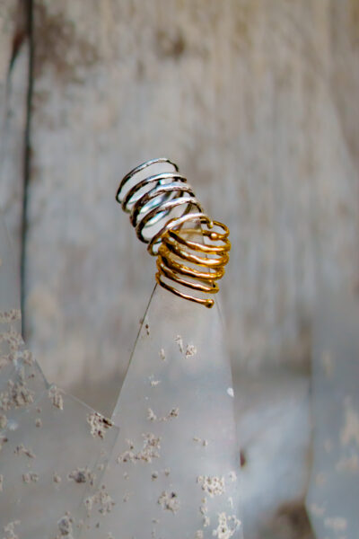 BAGUE TORSADE ARGENT ANTIQUE