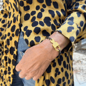 Key brun rustique + doré