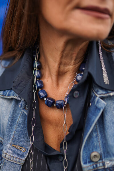 COLLIER ANA BLEU