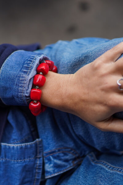 BRACELET ANA ROUGE