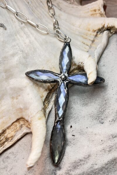 COLLIER CALI ARGENT BLEU