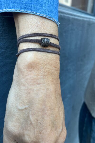 BRACELET THERON BRUN RUSTIQUE MARRON