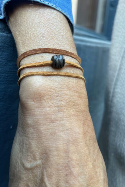 BRACELET THERON BRUN RUSTIQUE CAMEL