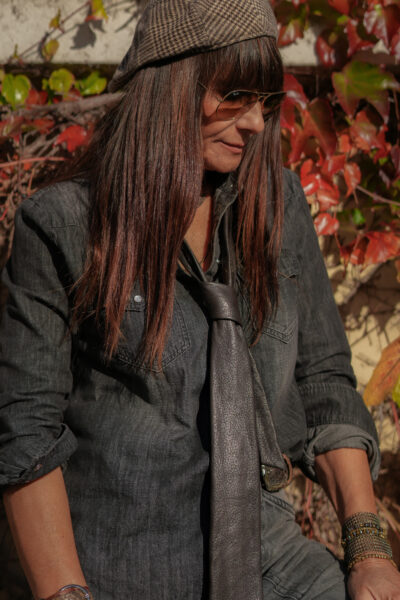 CRAVATE SAVANNA MARRON FONCÉ