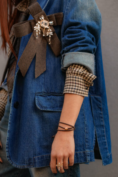 BRACELET THERON DORÉ CAMEL