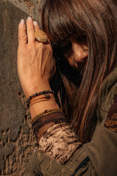 BRACELET THERON BRUN RUSTIQUE CAMEL