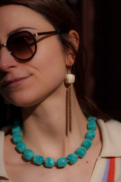 BOUCLES D'OREILLES ANA BEIGE