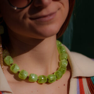 Ana vert pomme collier