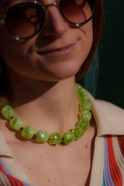COLLIER ANA VERT POMME