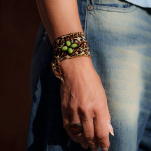 Fleuries vert pomme bracelet