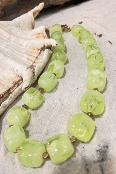 COLLIER ANA VERT POMME