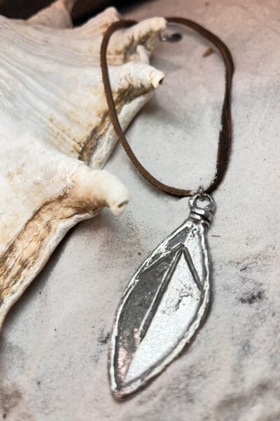 COLLIER WELEDA CAMEL ARGENTÉ