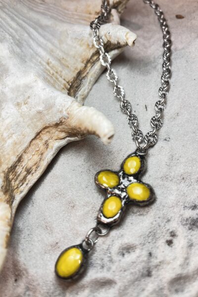 COLLIER ERIKA JAUNE