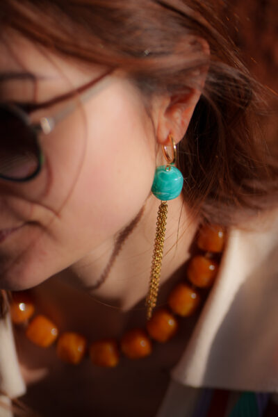 BOUCLES D'OREILLES ANA TURQUOISE