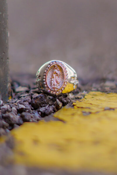 BAGUE MADONE ARGENTÉ