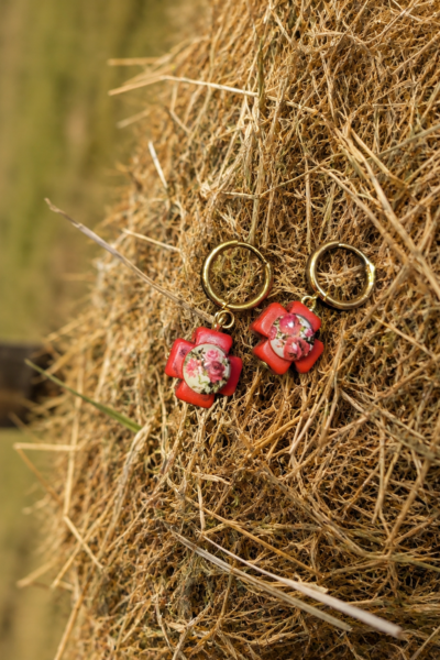 BOUCLES D'OREILLES MAGIC MAMA ROUGE