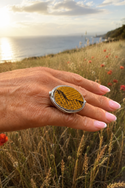 BAGUE OVALIE JAUNE