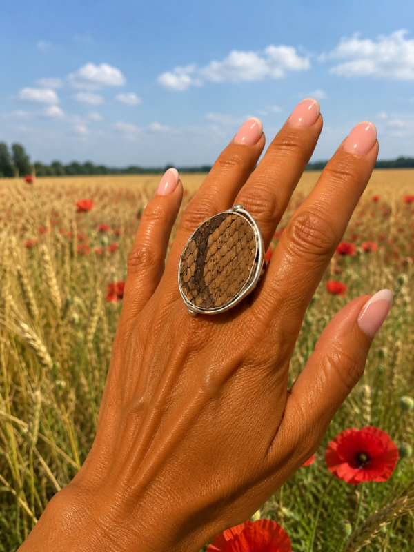 Ovalie python bague