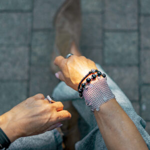 Strada pampilles argent manchette + Mina bracelet + Kelia bracelet